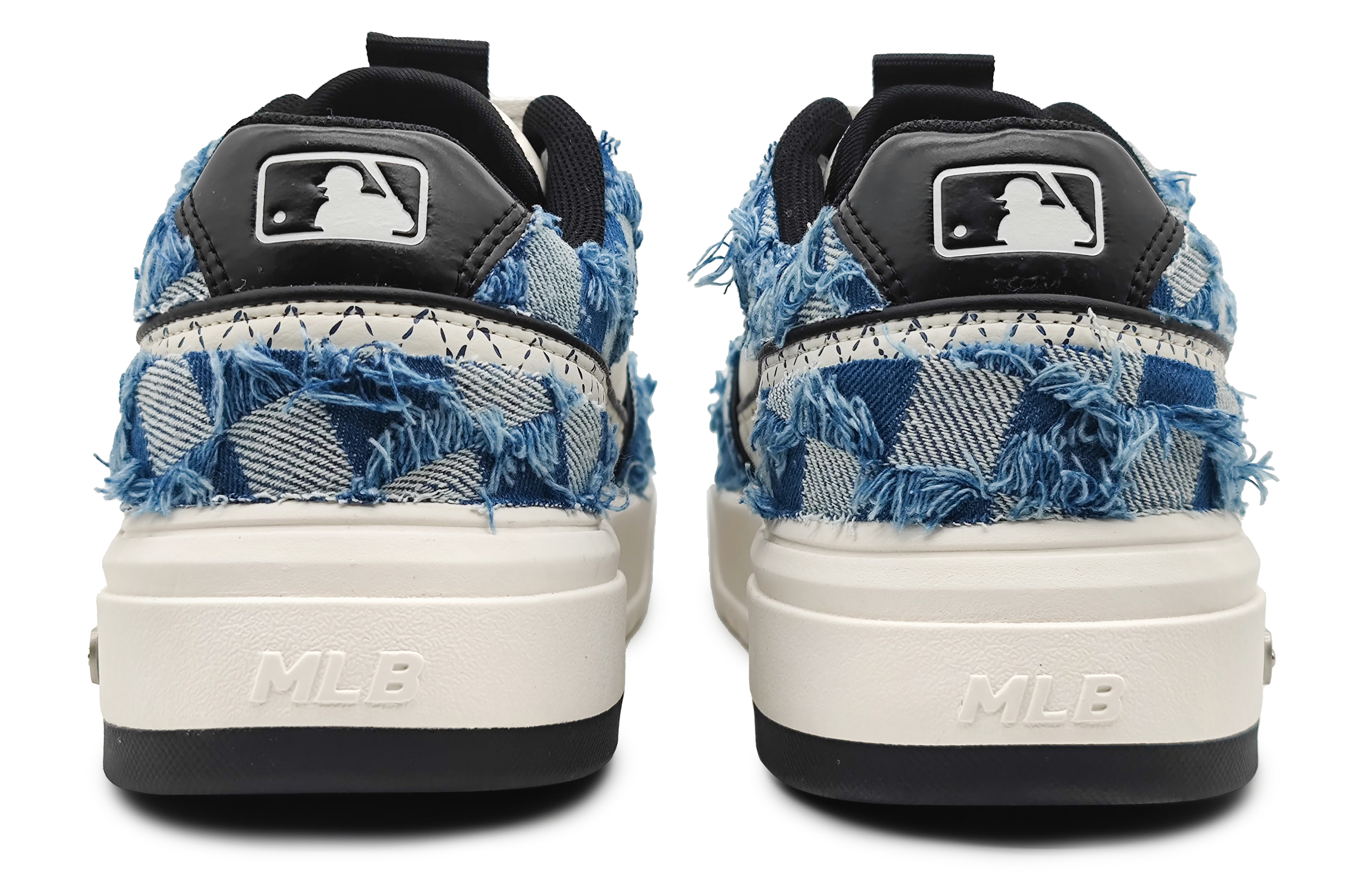 Purchase [Sepatu Kustom] MLB x Sneakers Kustom 'Denim Kotak-Kotak Koboi Barat' 3ASXCA12N-50WHS(Team16-西部牛仔蓝)