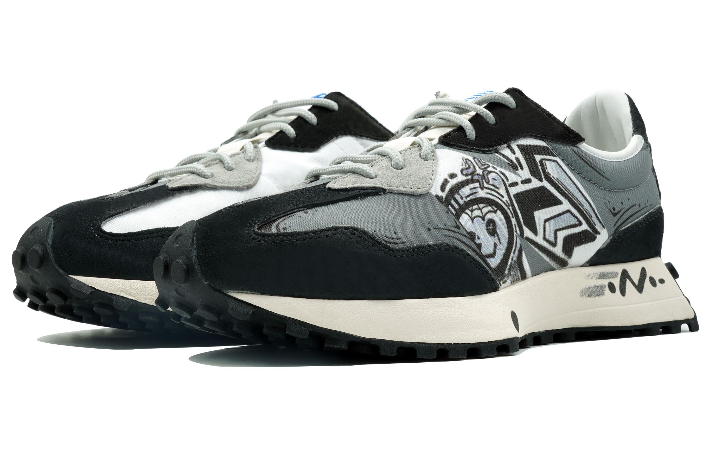 Lookbook [Kasut Tersuai] New Balance 327 'Angry Graffiti Putih-Kelabu' MS327LAB(Team113-愤怒涂鸦)