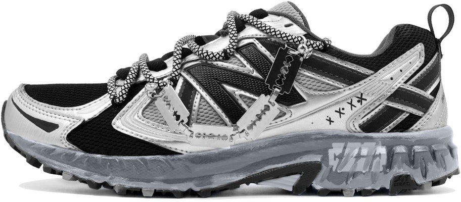 【定制球鞋】 New Balance NB 410 萬花弄 戶外機能 刀鋒賽文 舒適 時尚 潮流 百搭 復古耐磨防滑 低幫 休閒跑步鞋 男女同款 銀黑 Order 【定制球鞋】 New Balance NB 410 萬花弄 戶外機能 刀鋒賽文 舒適 時尚 潮流 百搭 復古耐磨防滑 低幫 休閒跑步鞋 男女同款 銀黑