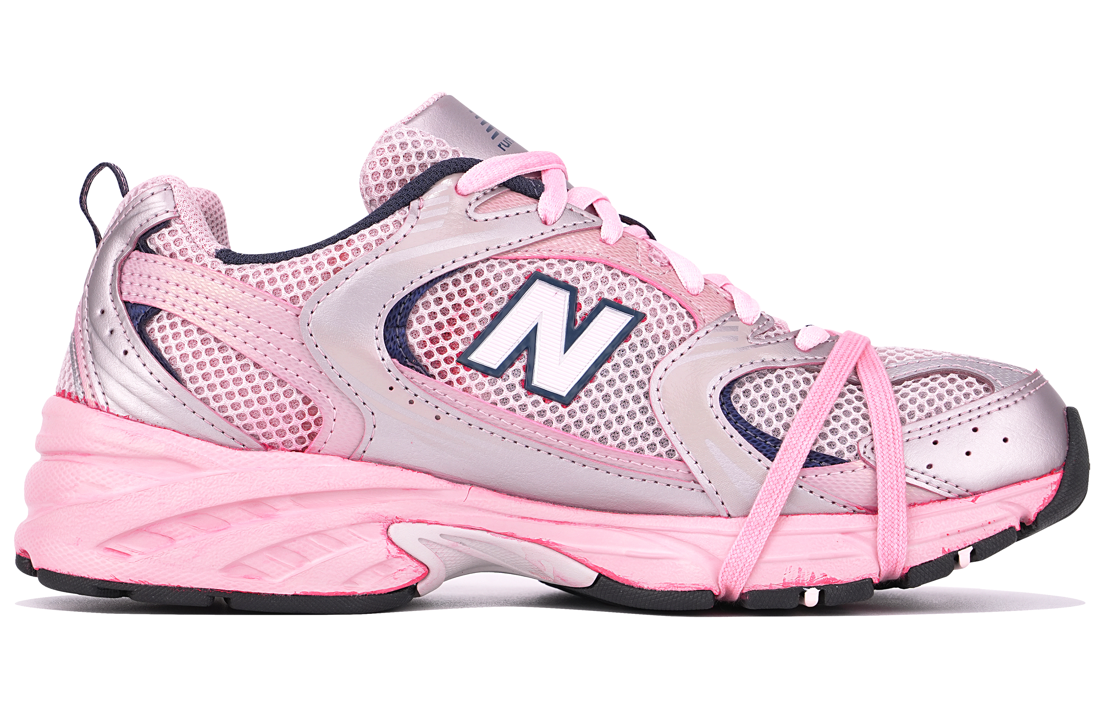 Lookbook [Custom Shoes] New Balance 530 ''Barbie Spice'' Damen Sneakers MR530KA(TeamTen-530粉灰银S-BOX)