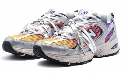 【客製化運動鞋】New Balance NB 530 霓虹甜心 賽博朋克 百搭 潮流 漸變 低筒 跑步鞋 男女同款 粉紫 Lookbook 【客製化運動鞋】New Balance NB 530 霓虹甜心 賽博朋克 百搭 潮流 漸變 低筒 跑步鞋 男女同款 粉紫