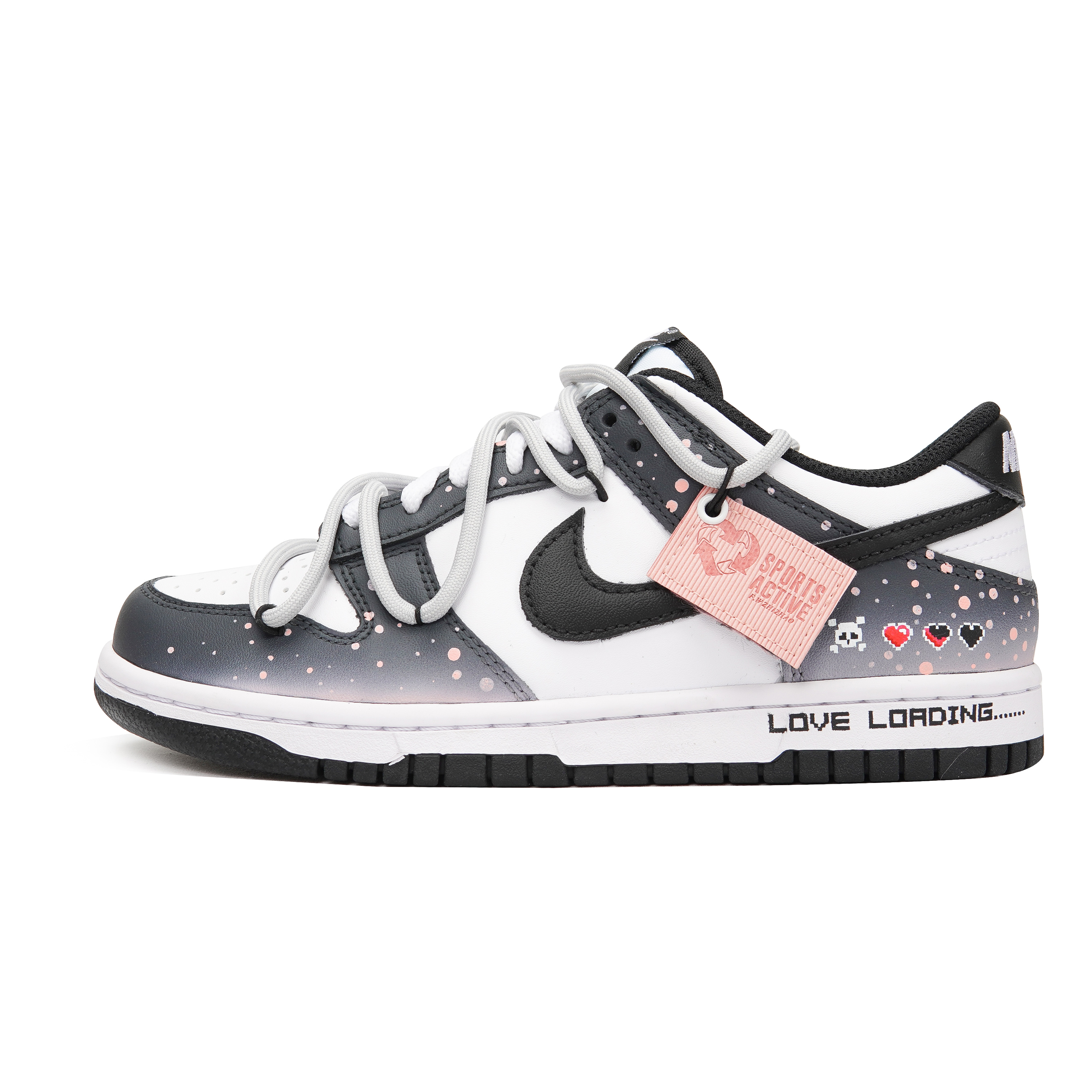 [Custom Shoes] Nike 3Lab x Dunk Low 'Hot Summer Black White Pink'