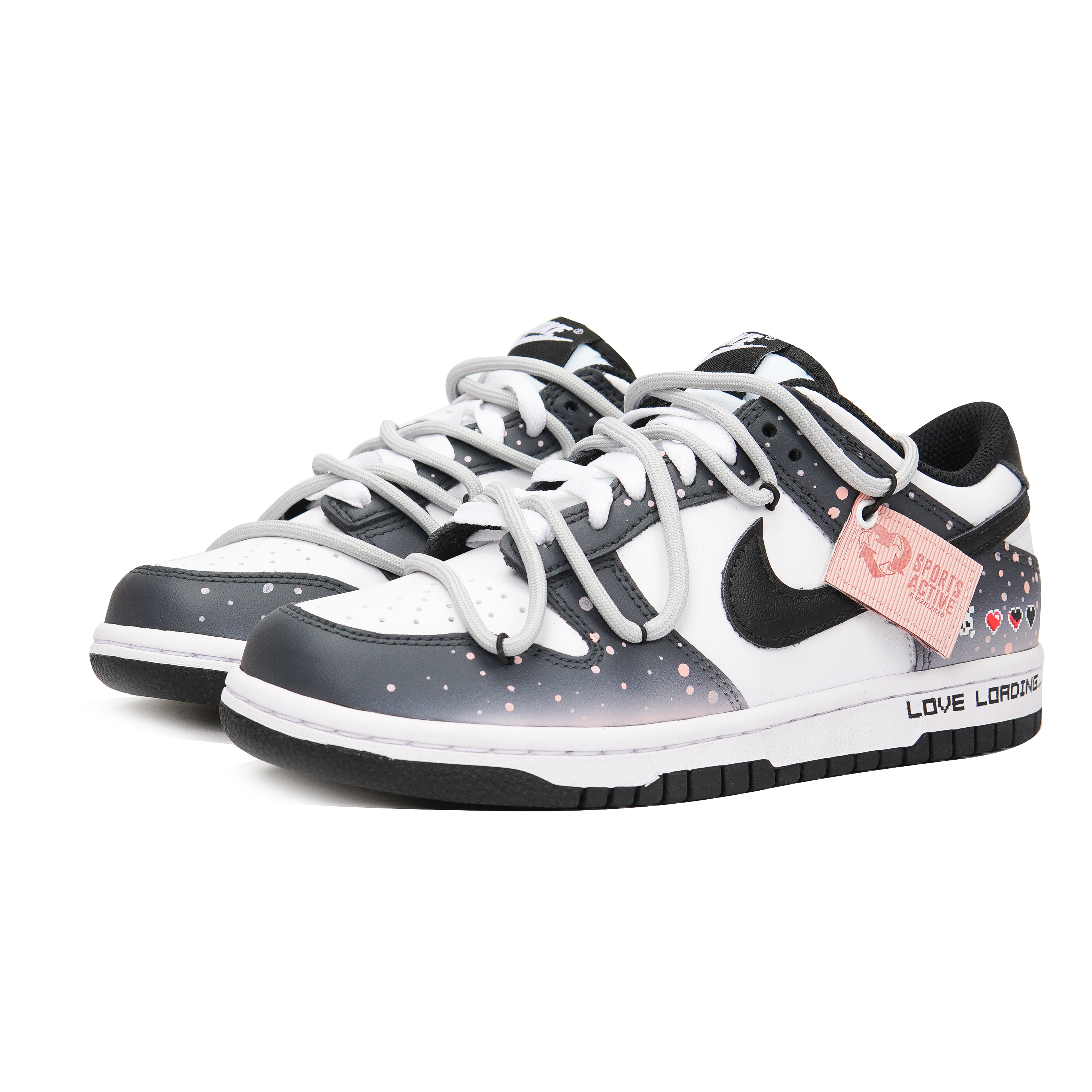 Lookbook [定制鞋] Nike 3Lab x Dunk Low '炽夏黑白粉' CW1590-100(Teamp-热浪汽水S-BOX）
