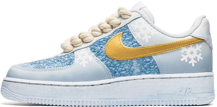 custom-shoes-nike-x-air-force-1-low-christmas-blue-gold