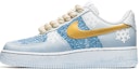 Buy Zapatillas Nike 野鹤制造 x Air Force 1 Low 'Navidad Azul Oro' CW2288-111(TeamB-男款冰雪圣诞M-BOX)