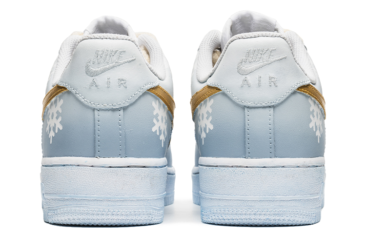 Shop Zapatillas Nike 野鹤制造 x Air Force 1 Low 'Navidad Azul Oro' CW2288-111(TeamB-男款冰雪圣诞M-BOX)