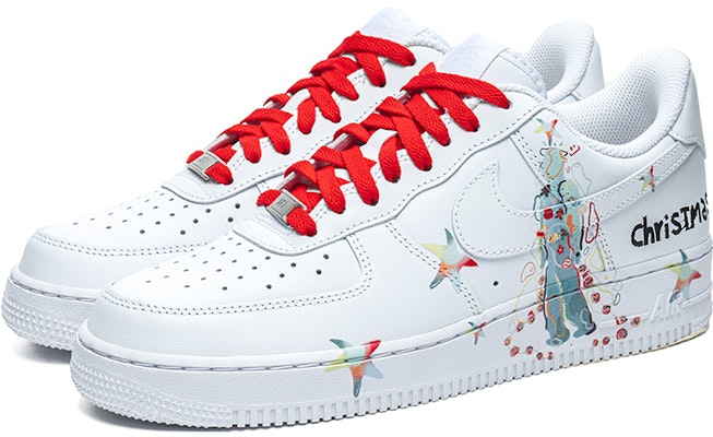 ナイキ 野鶴製造 x AF1 ロー "落書きクリスマス 白青" CW2288-111(TeamB-男款人物圣诞) Lookbook ナイキ 野鶴製造 x AF1 ロー "落書きクリスマス 白青" CW2288-111(TeamB-男款人物圣诞)