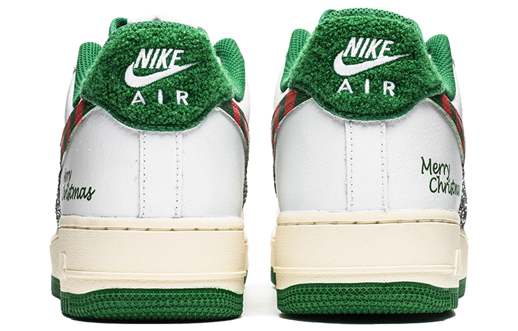 Shop 나이키 에어포스 1 로우 '그린 크리스마스' (야학제조 커스텀) DO5220-131(TeamB-男款绿圣诞M-BOX)