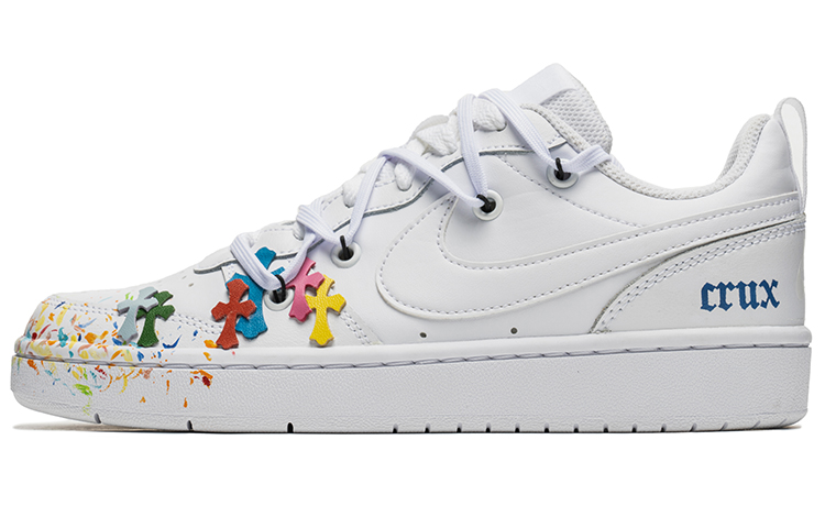 [Custom Shoes] Nike 野鹤制造 Court Borough Low 'White Splatter'