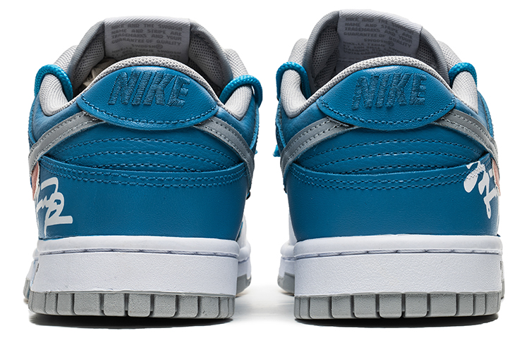 Shop 나이키 야학제작 x 덩크 로우 '화이트 블루' (커스텀) DJ6188-003(TeamB-男款解构白蓝F-BOX)