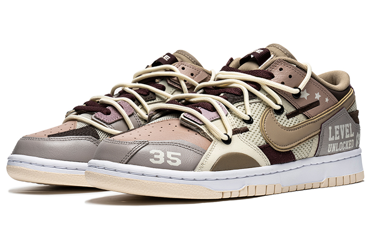 Lookbook [Zapatos Personalizados] Nike 野鹤制造 x Dunk Low Scrap 'Graffiti Batido' DH7450-100(TeamB-男款电玩奶昔A-BOX)