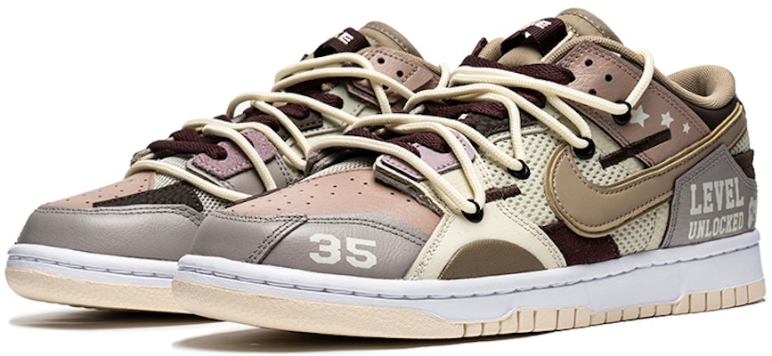 【定制球鞋】Nike Dunk Low Scrap 野鶴製造 拼接怪物 遊戲電競主題 按鍵 塗鴉 休閒 低幫 板鞋 男款 奶昔色 Lookbook 【定制球鞋】Nike Dunk Low Scrap 野鶴製造 拼接怪物 遊戲電競主題 按鍵 塗鴉 休閒 低幫 板鞋 男款 奶昔色