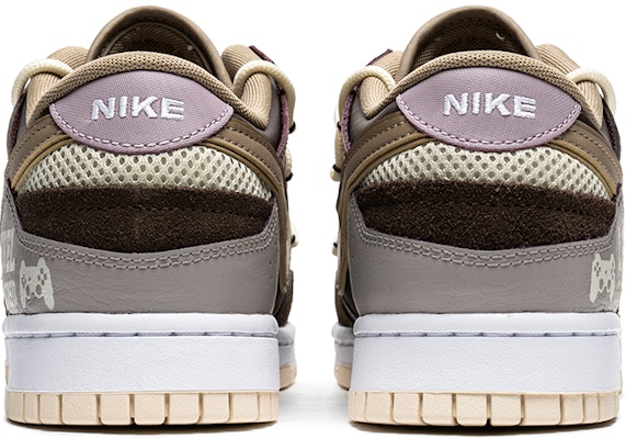 【定制球鞋】Nike Dunk Low Scrap 野鶴製造 拼接怪物 遊戲電競主題 按鍵 塗鴉 休閒 低幫 板鞋 男款 奶昔色 Shop 【定制球鞋】Nike Dunk Low Scrap 野鶴製造 拼接怪物 遊戲電競主題 按鍵 塗鴉 休閒 低幫 板鞋 男款 奶昔色