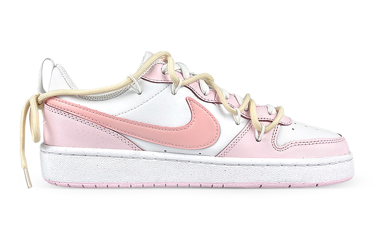 Order [定制鞋款] Nike 玩鞋 x Court Borough 2 Low '桃色解构' DQ0492-100(Team叁-女C元气屁屁桃解构)