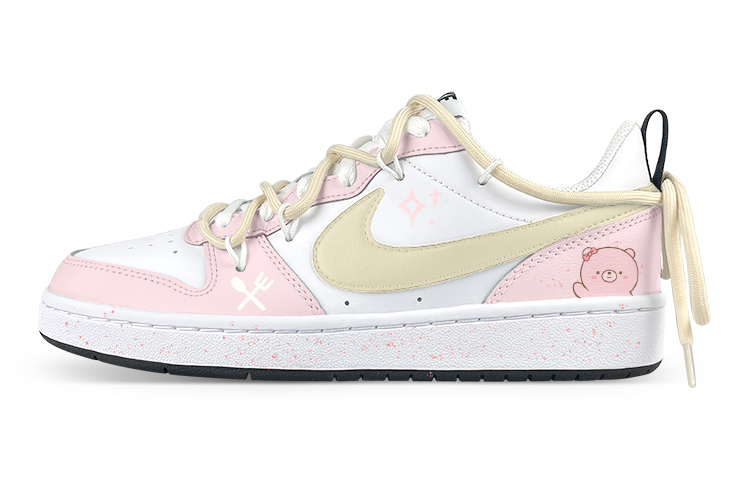 Buy [カスタムシューズ] ナイキプレイシューズ x Court Borough Low 2 'ホワイトピンク' BQ5448-104(Team叁-女C元气美卫解)