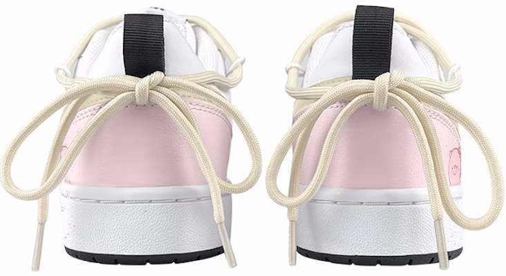 【定制運動鞋】Nike Court Borough Low2 是在玩鞋 x 元氣食堂 美衛 解構 低筒 板鞋 GS 白粉 Purchase 【定制運動鞋】Nike Court Borough Low2 是在玩鞋 x 元氣食堂 美衛 解構 低筒 板鞋 GS 白粉