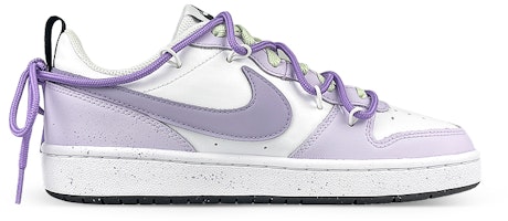 【訂製球鞋】Nike Court Borough Low2 是在玩鞋 x 元氣食堂 小葡萄 解構 低筒 板鞋 GS 白紫 Order 【訂製球鞋】Nike Court Borough Low2 是在玩鞋 x 元氣食堂 小葡萄 解構 低筒 板鞋 GS 白紫