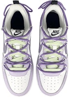 【訂製球鞋】Nike Court Borough Low2 是在玩鞋 x 元氣食堂 小葡萄 解構 低筒 板鞋 GS 白紫 Shop 【訂製球鞋】Nike Court Borough Low2 是在玩鞋 x 元氣食堂 小葡萄 解構 低筒 板鞋 GS 白紫