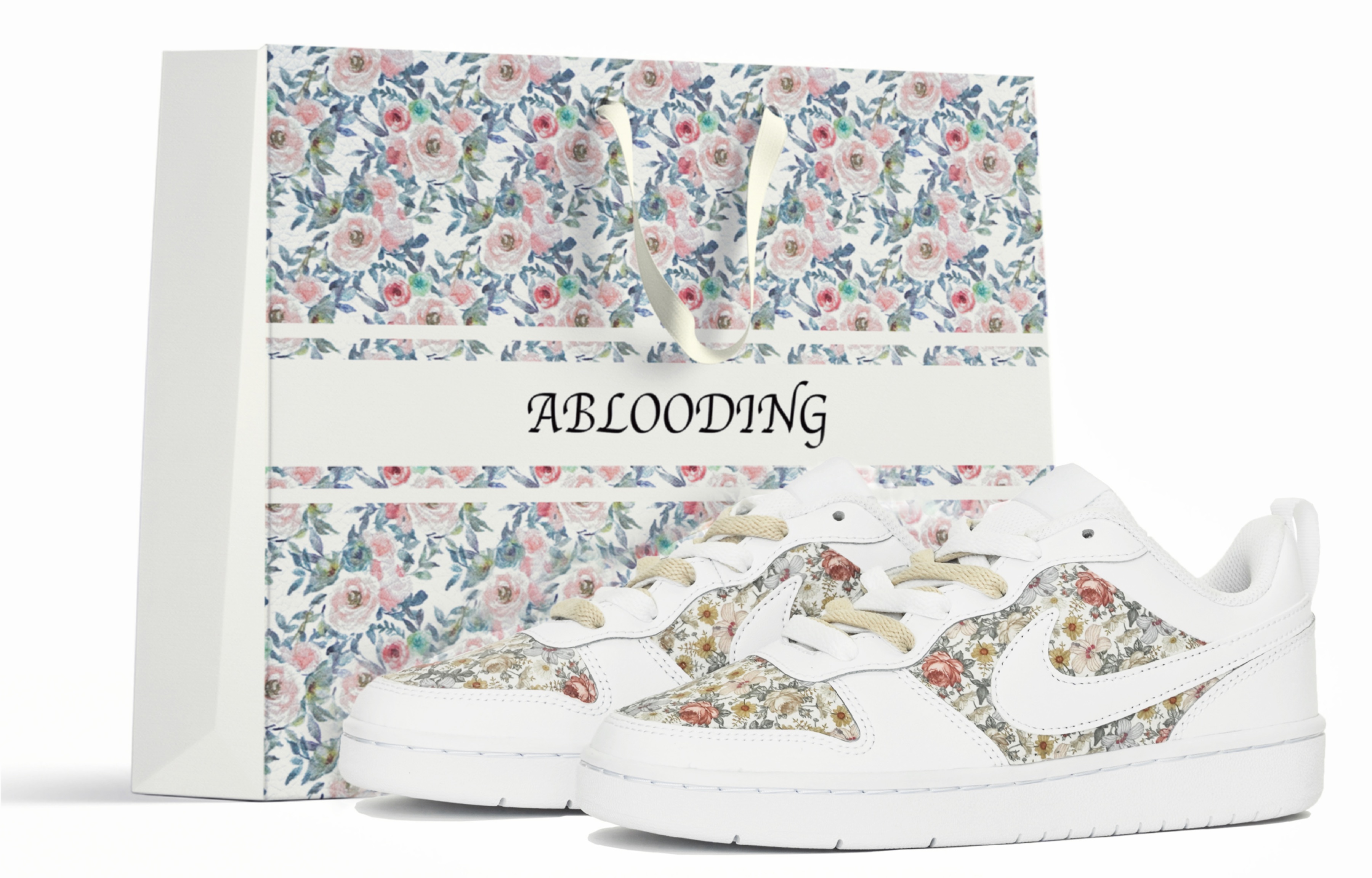 Buy [Custom Shoes] Nike ABLOODING x Court Borough Low 'French Romance Rose'