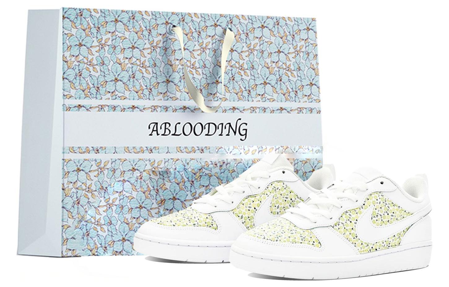 [Custom Shoes] Nike ABLOODING Court Borough Low 'French Romance Lime'
