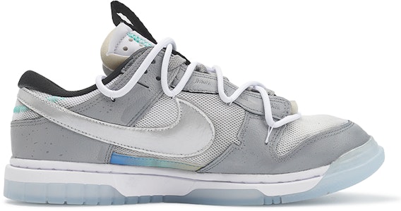 【客製球鞋】 Nike Air Dunk Jumbo 莓刻 水晶冰灰 簡約風 未來感 高級 低筒 板鞋 男款 銀灰 Order 【客製球鞋】 Nike Air Dunk Jumbo 莓刻 水晶冰灰 簡約風 未來感 高級 低筒 板鞋 男款 銀灰