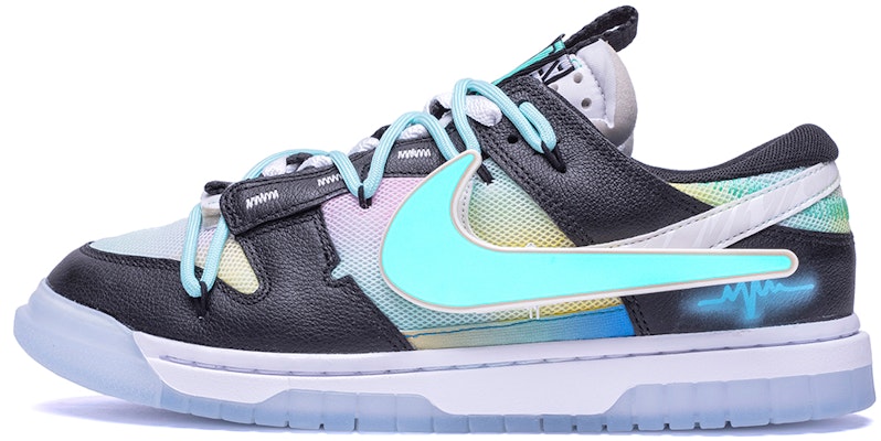 【客製球鞋】 Nike Air Dunk Jumbo 賽博龐克 電子霓虹 發光Swoosh 解構綁帶 耐磨透氣 低筒 板鞋 男款 Buy 【客製球鞋】 Nike Air Dunk Jumbo 賽博龐克 電子霓虹 發光Swoosh 解構綁帶 耐磨透氣 低筒 板鞋 男款