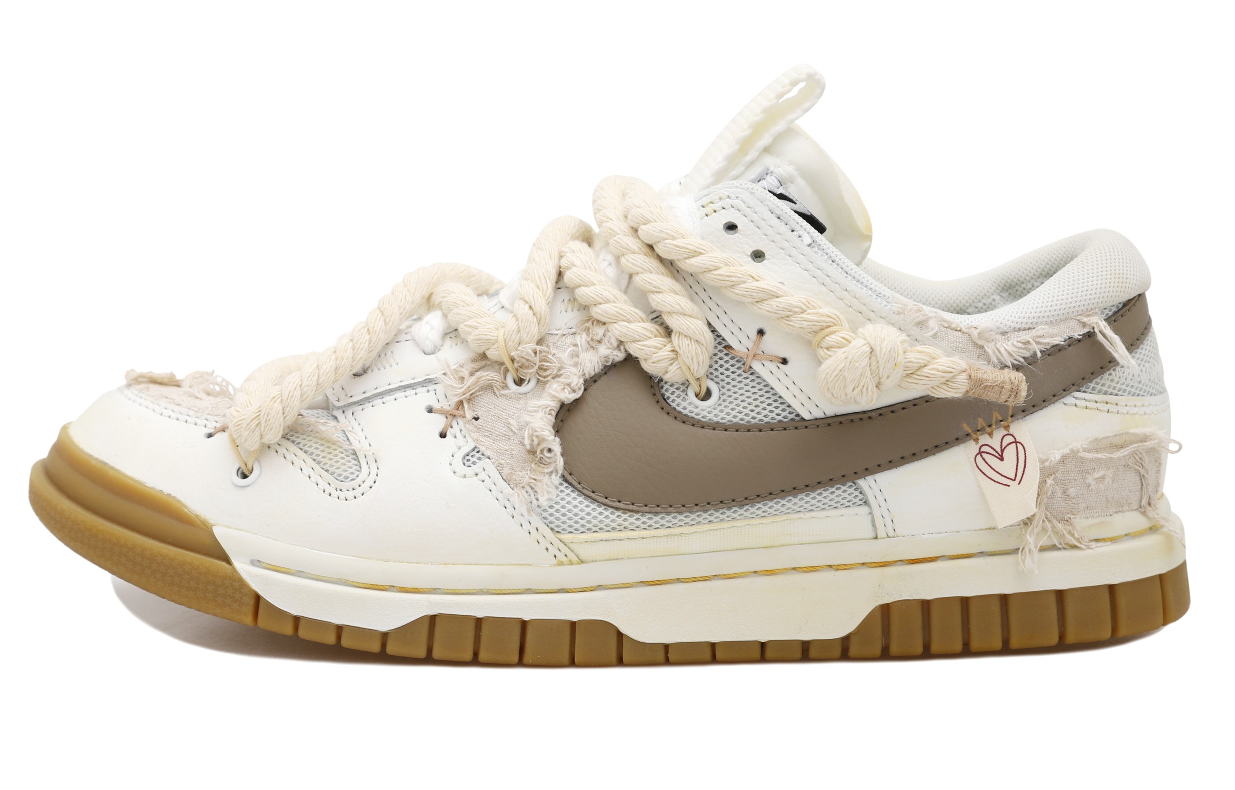 [Custom Shoes] Nike Air Dunk Jumbo 'Hemp Rope Deconstructed Vibe'