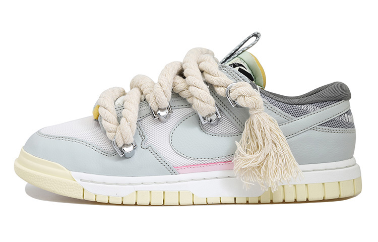 Buy ナイキ エア ダンク ジャンボ "ライトシルバー" (カスタム) DV0821-100(Team拾玖-麻绳面包S-BOX）