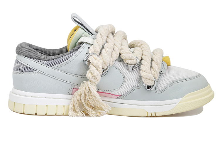 Order ナイキ エア ダンク ジャンボ "ライトシルバー" (カスタム) DV0821-100(Team拾玖-麻绳面包S-BOX）