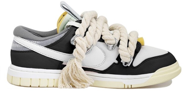 【訂製球鞋】 Nike Air Dunk Jumbo 粗麻繩 熊貓 低幫 板鞋 男款 黑白灰色 Order 【訂製球鞋】 Nike Air Dunk Jumbo 粗麻繩 熊貓 低幫 板鞋 男款 黑白灰色
