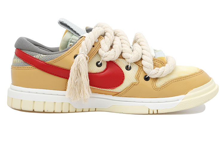 Order Zapatillas Nike Air Dunk Jumbo Low 'Amarillo Rojo Envejecido' DV0821-100(Team拾玖-黄红面包S-BOX）