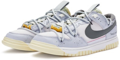 【定製球鞋】 Nike Air Dunk Jumbo Remastered 愚人節系列 解構灰 手繪噴繪 低筒 板鞋 男款 白灰 Lookbook 【定製球鞋】 Nike Air Dunk Jumbo Remastered 愚人節系列 解構灰 手繪噴繪 低筒 板鞋 男款 白灰