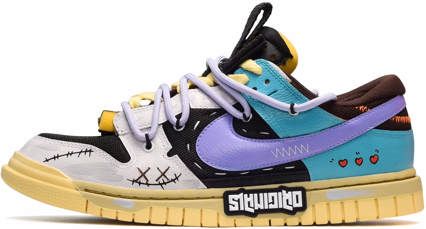 custom-shoes-nike-air-dunk-jumbo-remastered-black-white-purple