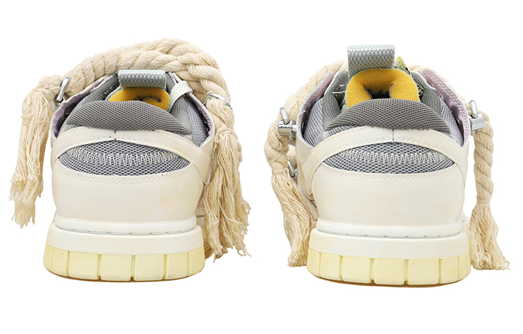 Shop 【定制球鞋】 Nike Air Dunk Jumbo 重制款 粗麻繩 做舊 減震防滑耐磨 低筒 板鞋 男款 米白