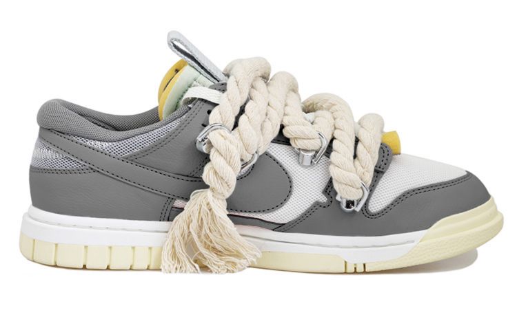 Order [定制鞋] 耐克Air Dunk Jumbo复刻版 '黄色 白色 灰色' DV0821-100(Team拾玖-灰色面包鞋S-BOX)
