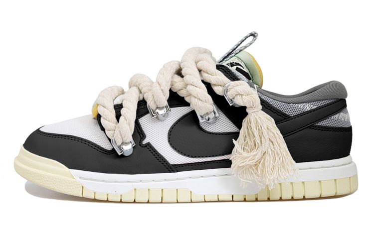 Buy [Kasut Custom] Nike Air Dunk Low 'Jumbo Panda' DV0821-100(Team拾玖-黑灰面包S-BOX）