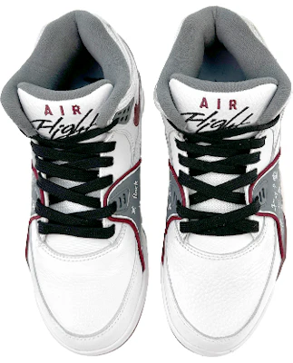 【訂製球鞋】 Nike Air Flight 89 籃球場精靈 中筒 復古籃球鞋 男款 白灰紅 Shop 【訂製球鞋】 Nike Air Flight 89 籃球場精靈 中筒 復古籃球鞋 男款 白灰紅