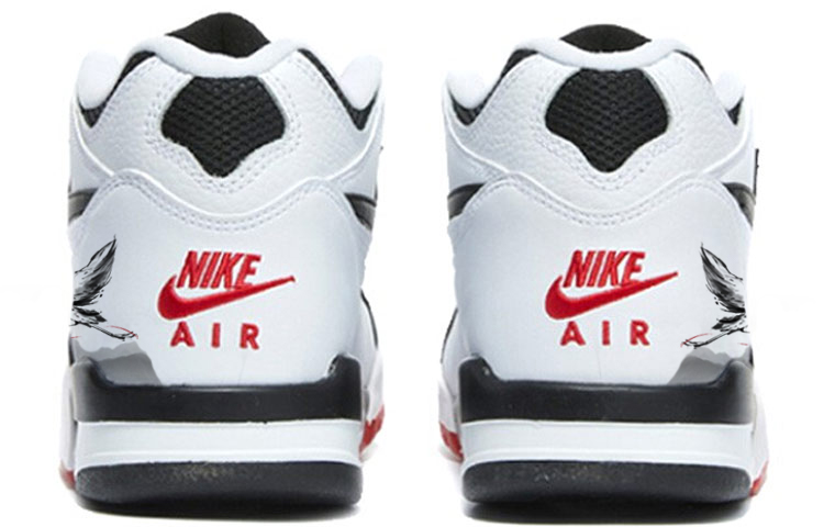 Shop [定制鞋款] 耐克Air Flight 89 '鹤松白黑红' DB5918-100(Team56-仙鹤松山)