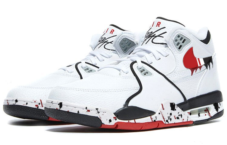 [Custom Shoes] Nike Air Flight 89 'Fluid Graffiti White Black Red' 圖 3