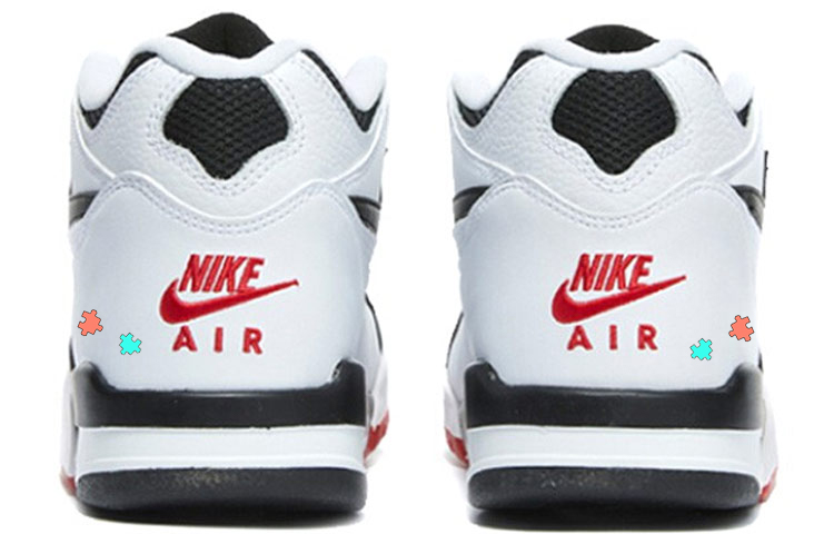 Shop 【自訂球鞋】 Nike Air Flight 89 積木愛心 潮流百搭 防滑耐磨 高筒 復古籃球鞋 男女款 白黑紅