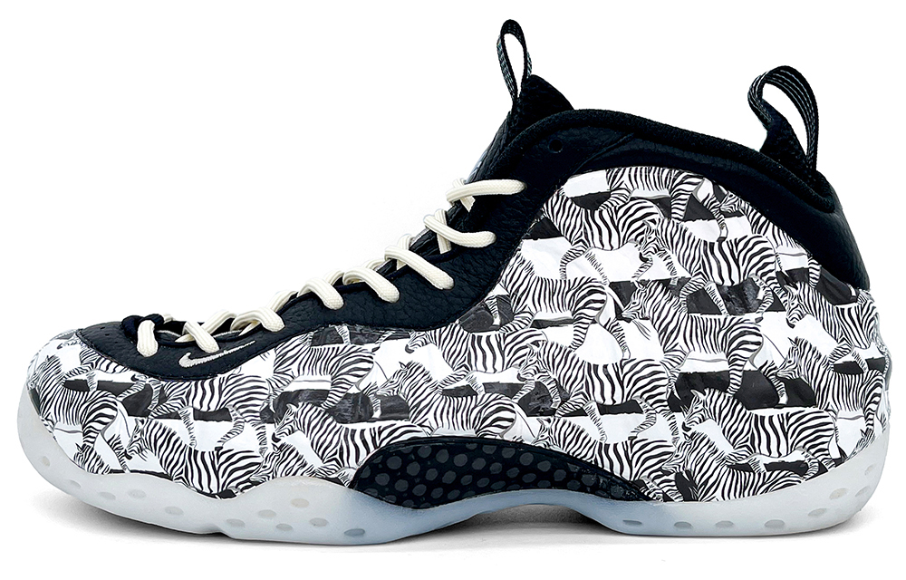 [Custom Shoes] Nike Air Foamposite One 'Black White Zebra'