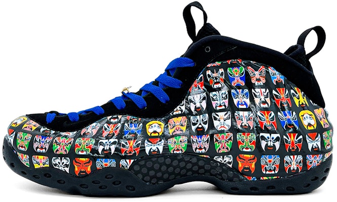 나이키 에어폼포짓 원 "경극 가면 블랙블루" (Nike Air Foamposite One "경극 가면 블랙블루") 314996-012(Team2-国潮脸谱喷) Order 나이키 에어폼포짓 원 "경극 가면 블랙블루" (Nike Air Foamposite One "경극 가면 블랙블루") 314996-012(Team2-国潮脸谱喷)