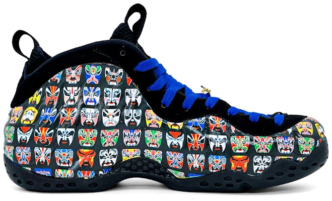 나이키 에어폼포짓 원 "경극 가면 블랙블루" (Nike Air Foamposite One "경극 가면 블랙블루") 314996-012(Team2-国潮脸谱喷) Lookbook 나이키 에어폼포짓 원 "경극 가면 블랙블루" (Nike Air Foamposite One "경극 가면 블랙블루") 314996-012(Team2-国潮脸谱喷)