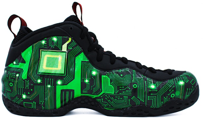 나이키 에어폼포짓 원 "서킷 테크 블랙 그린" (커스텀) 314996-014(Team2-电路科技喷) Order 나이키 에어폼포짓 원 "서킷 테크 블랙 그린" (커스텀) 314996-014(Team2-电路科技喷)