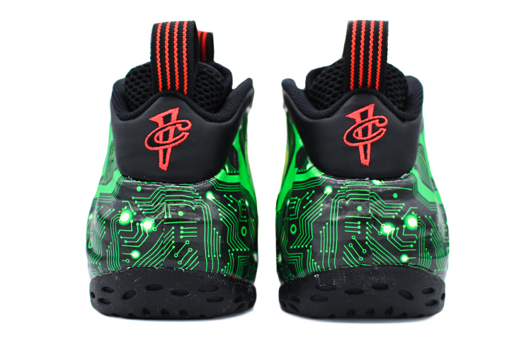 Purchase [定制鞋款] 耐克Air Foamposite One '电路科技黑绿' 314996-014(Team2-电路科技喷)