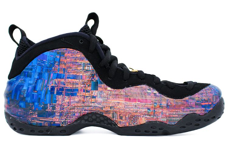 [Custom Shoes] Nike Air Foamposite One 'Cyber Glitch Red Blue' 圖 2