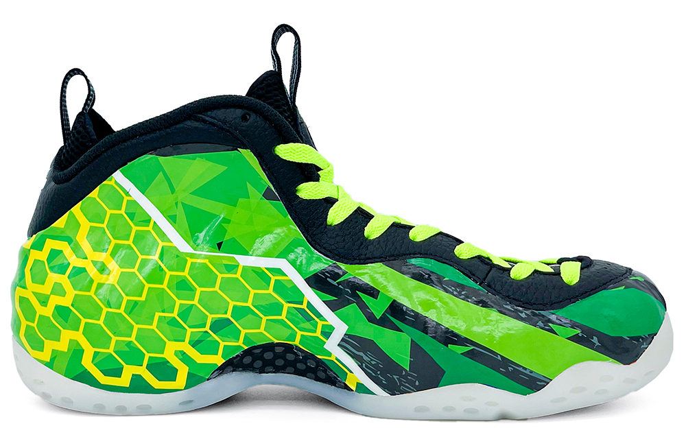 Lookbook [Zapatillas Personalizadas] Nike Air Foamposite One 'Green Honeycomb Racing' DV0815-100(Team2-绿蜂巢赛车)