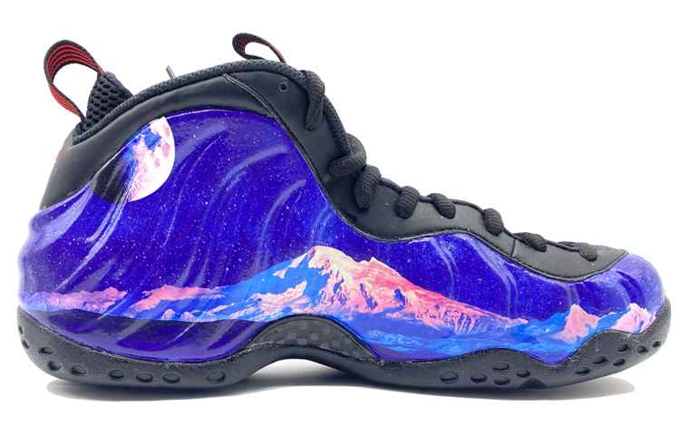 Order 【訂製球鞋】Nike Air Foamposite One "Lava" 熔岩噴 發泡材質 中幫 星空宇航員 星系宇宙登月主題 籃球鞋 男女同款 藍紫 限量100雙贈送特殊鞋盒