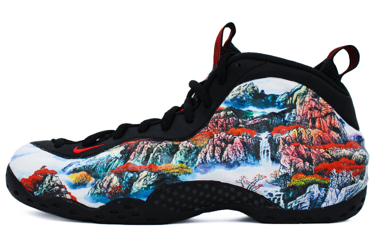 Buy [Zapatillas Personalizadas] Nike Air Foamposite One 'Rojo Suerte' 314996-014(Team2-鸿运当头国画喷)