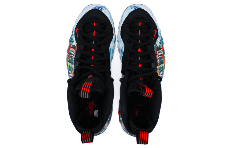 Shop [Zapatillas Personalizadas] Nike Air Foamposite One 'Rojo Suerte' 314996-014(Team2-鸿运当头国画喷)